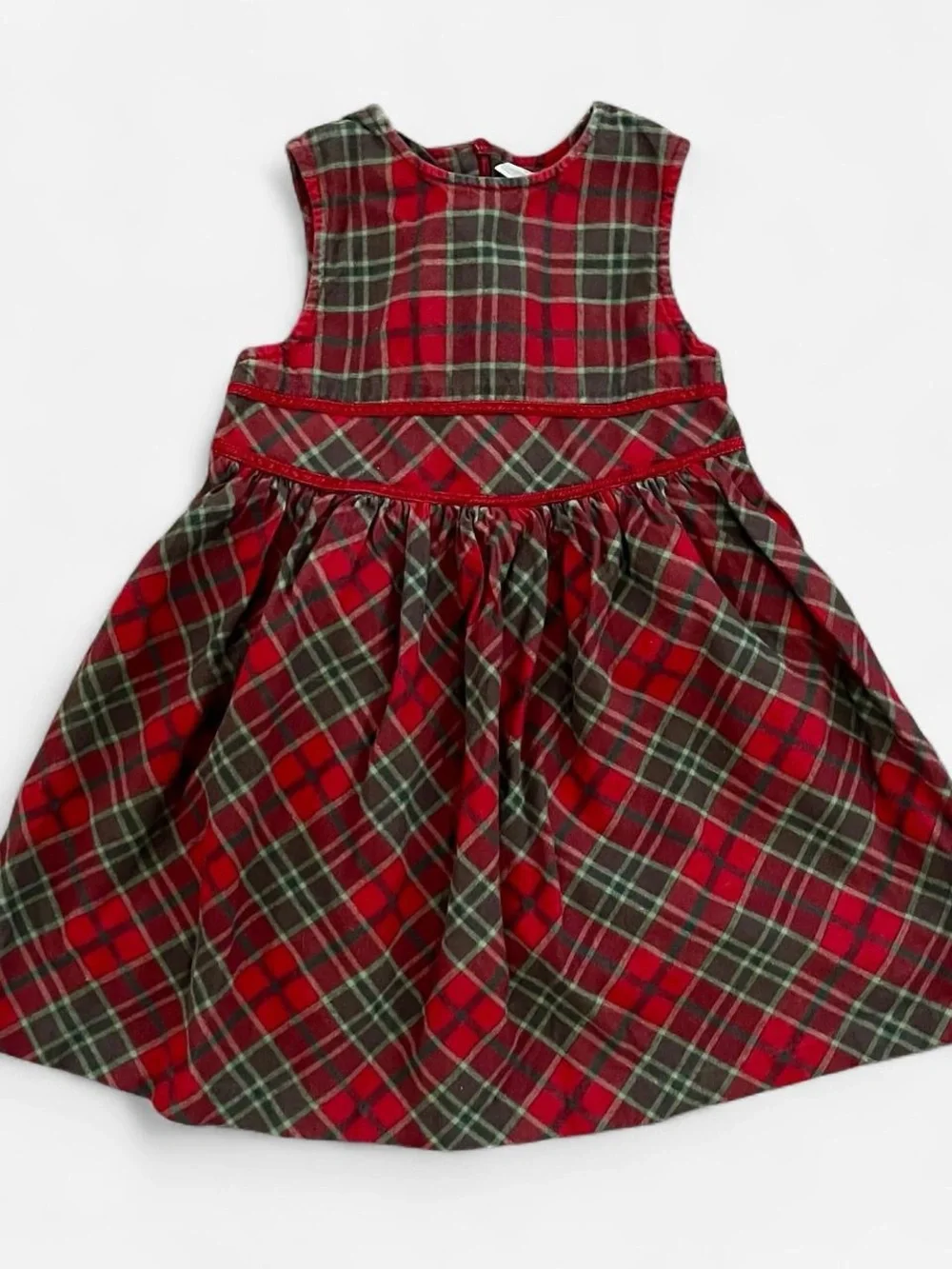 Classic Gymboree Red & Green Plaid Holiday Dress